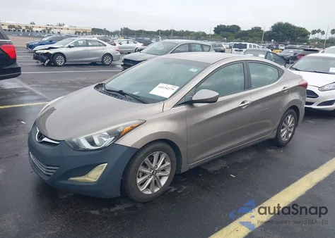 2015 Hyundai Elantra Se из США, поврежденный, VIN 5NPDH4AE1FH616796